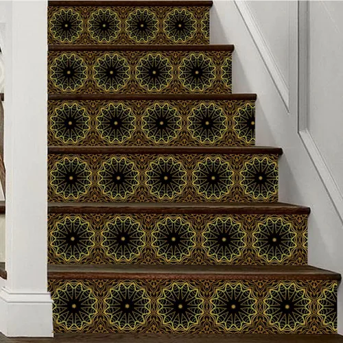 Miniatura 5 de 10 hojas de calcomanías para azulejos de 6 x 6 pulgadas, vinilo impermeable para cocina, baño, ducha, decoración de pared