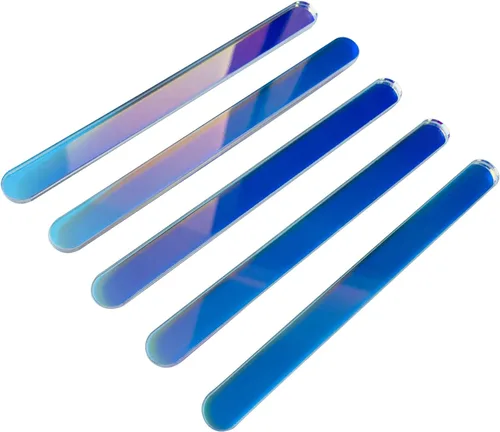 Miniatura 8 de 30 palitos de acrílico reutilizables para tartas, palitos de paleta de espejo para recuerdos de fiesta (purpurina dorada)
