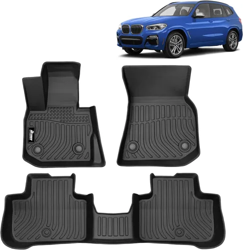 Miniatura 9 de FREEMOTOR802 Compatible con Ford Maverick 2.5L híbrido 2022-2025, alfombrillas de piso negras moldeadas en 3D, protección para 1ª y 2ª fila