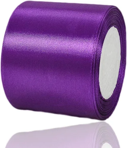 Miniatura 64 de Cinta azul de 1-1/2 pulgadas x 25 yardas, cinta de seda de satén azul real para envolver regalos, fabricación de lazos para el cabello, ramos