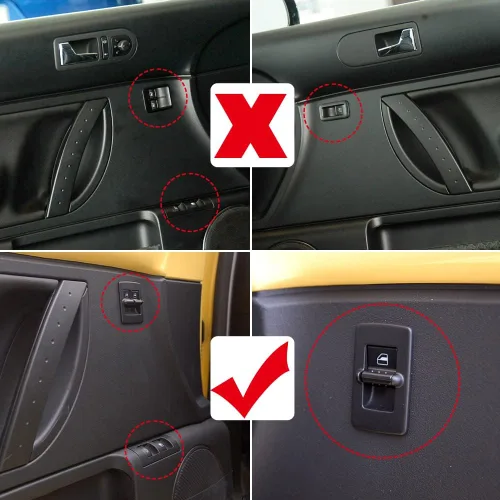 Miniatura 2 de ITrims Cubierta de panel de puerta para Volkswagen New Beetle 2003-2010, accesorios de automóvil, puerta de coche, ventana, interruptor