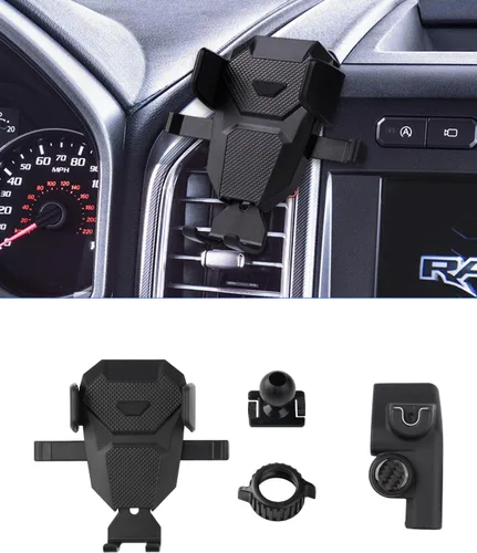 Karltys F150 - Soporte para teléfono de automóvil para Ford F-150 2015-2020, soporte para teléfono celular, soporte de teléfono para ventilación de