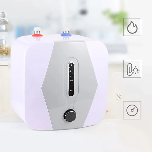 Miniatura 2 de Calentador de agua eléctrico, mini tanque de almacenamiento de calentador de agua caliente, calentador de agua eléctrico de 110 V, cocina y hogar, 8