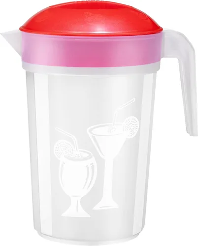 Miniatura 7 de Tribello Jarra grande de agua de 1.3 galones, jarra de plástico con tapa, apta para lavavajillas, sin BPA, los colores pueden variar (1.3 galones)