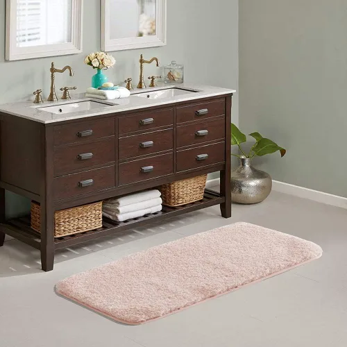 Miniatura 18 de Suchtale - Alfombra de baño antideslizante, tapete de baño de microfibra suave, absorbente de agua, peluda, lavable a máquina, para regadera, 16 x