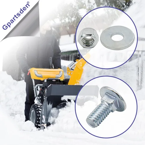 Miniatura 5 de 6PK 710-0451 712-04063 Kit de tuercas y arandelas para zapata deslizante MTD Cub Cadet Yardman 784-5580 736-0242 712-04063 GW-37002 soplador de nieve