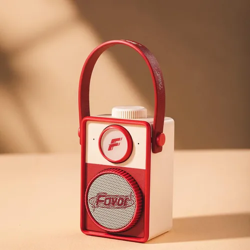 Miniatura 7 de Altavoz Bluetooth portátil retro Sonido HD Tiempo de reproducción de 9 horas Lindo altavoz para escritorio en casa, dormitorio, oficina, al