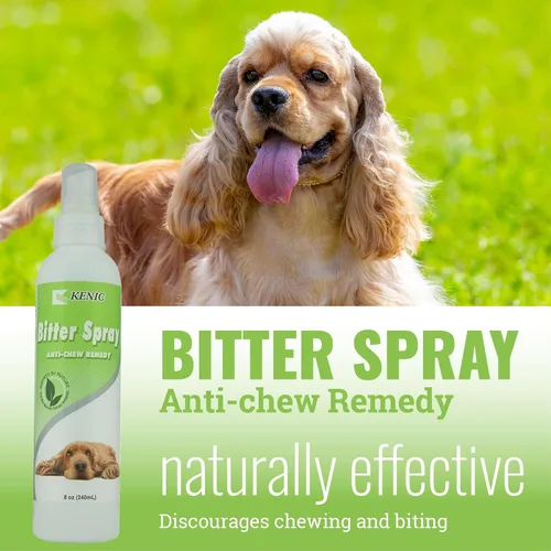 Miniatura 3 de Kenic Spray disuasorio amargo antimordiscos para perros y gatos, antilamidoras, ayuda de entrenamiento sin masticación, seguro para usar en muebles