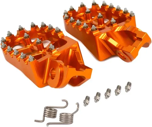 Miniatura 3 de Estriberas para motocicleta, pedales CNC para motocross 85-450 SX SXF EXC EXCF XC XCF 2016-2023 EC300 EC250F EC350F 21-23 Dirt Bike Naranja