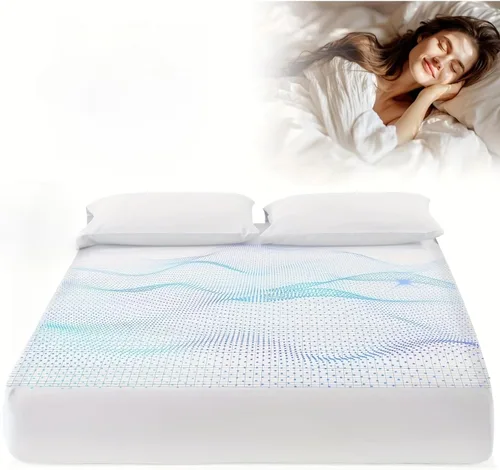 Miniatura 2 de Grounding Sheets, 95% algodón orgánico + 5% fibra plateada, sábana bajera ajustable conectada a tierra con cordón de conexión a tierra