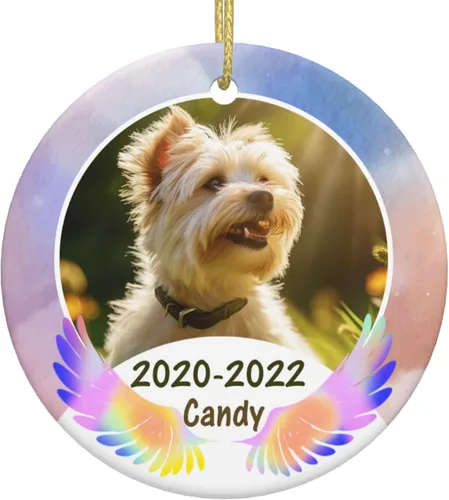 Miniatura 13 de Adornos personalizados para la primera Navidad del bebé, adornos colgantes de cerámica con foto de bebé, regalo de recuerdo para bebé recién nacido