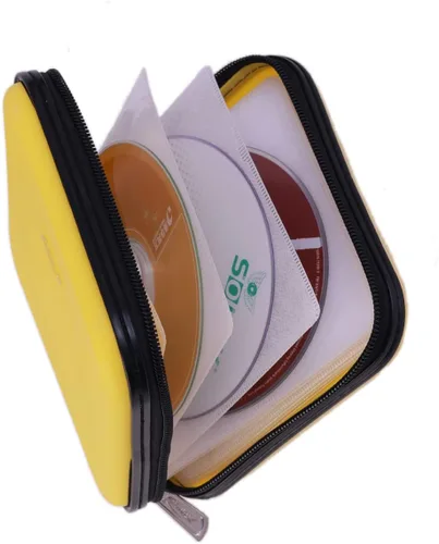 Miniatura 9 de Cartera de CD DVD, Capacidad de 32 Unidades, Resistente, Funda para Discos de DVD/CD para Coche, Disco de Almacenamiento Portátil para DVD/VCD