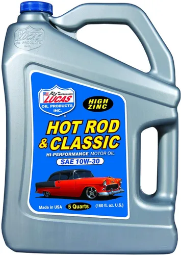 Lucas Oil 10679 - Aceite de motor SAE 10W-30 para Hot Rod y autos clásicos - 5 cuartos de galón (paquete de 3)