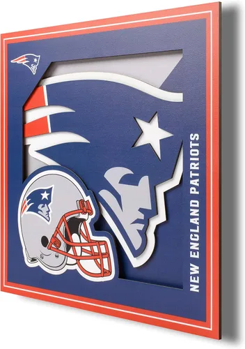 Miniatura 21 de YouTheFan Arte de pared de la serie de logotipos 3D con licencia oficial de la NFL, hecho de múltiples capas, listo para colgar en la pared, diseño