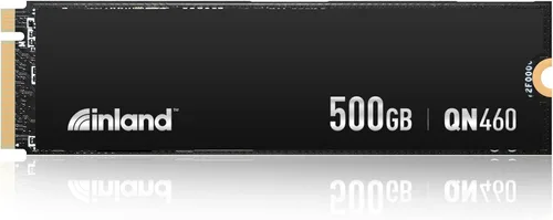 INLAND QN460 SSD 500GB Gen4 NVMe M.2 Unidad interna de estado sólido para juegos, hasta 5,300 MB/s, almacenamiento y memoria para laptop y PC de