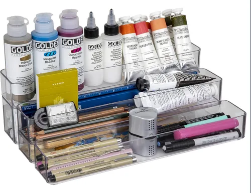 Miniatura 2 de ArtBin 6959AG - Organizador de pared y escritorio 2 en 1, organizador de escritorio para montar en pared de estadio, transparente, 1 organizador