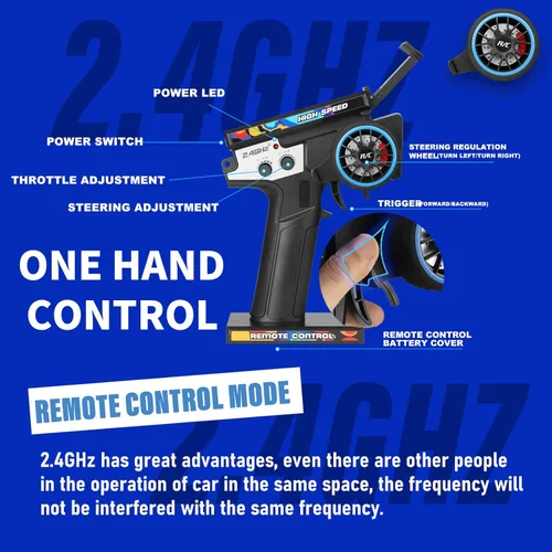 Miniatura 6 de WLtoys 144001 V2 1/14 RC Cars, 4WD Control remoto de alta velocidad para adultos, diseño de iluminación creativa, hardware y batería actualizados
