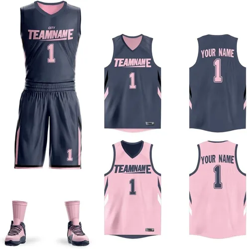 Miniatura 17 de Personalizado Hombres Juventud Reversible Jersey de baloncesto Uniforme Impreso Nombre Personalizado Número Ropa Deportiva Tamaño Grande