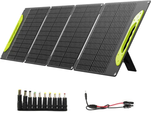 Kit de panel solar plegable de 100 W con controlador, cargador solar portátil para estación de energía portátil, teléfono, laptop, con salida M-C4 a