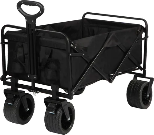 Miniatura 8 de MMQ Carro plegable de alta resistencia con capacidad de peso de 550 libras, carro plegable con ruedas grandes, construcción robusta