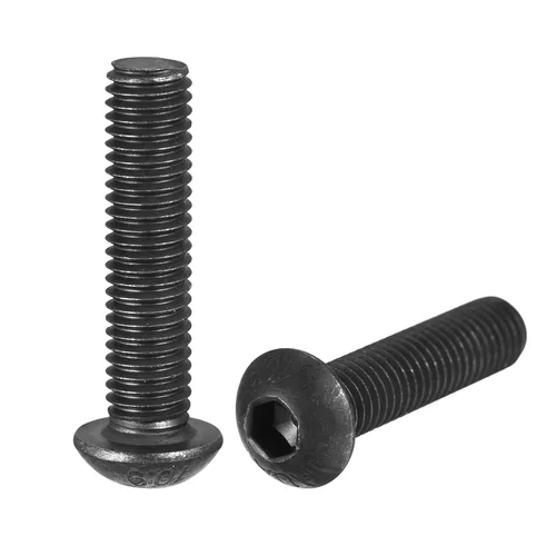 Miniatura 15 de uxcell Tornillos de cabeza de botón hexagonal M8x40mm Tornillos de acero de aleación 10pcs