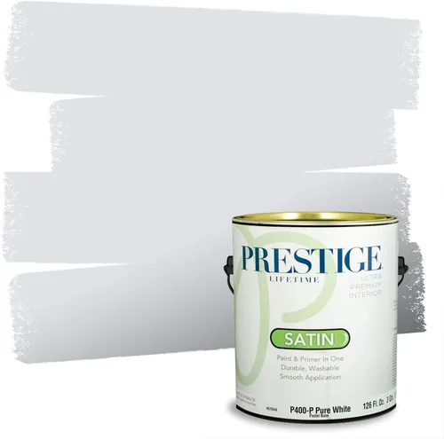 Miniatura 84 de Prestige Paints. - Base y pintura para exteriores en un solo galón, 1 galón. plano, comparable con Sherwin Williams Topsail. SW6799-PCM