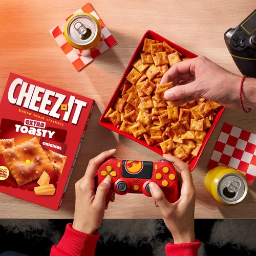 Miniatura 7 de Cheez-It Galletas de queso, galletas horneadas, aperitivos de oficina y niños, extra tostados, caja de 21 onzas (1 caja)