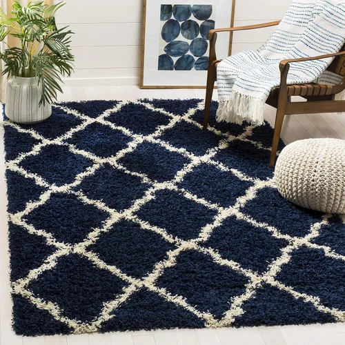 Miniatura 33 de Safavieh - Dallas Shag Collection SGD257A - Alfombra de área con diseño de enrejado de 10 x 14 pies