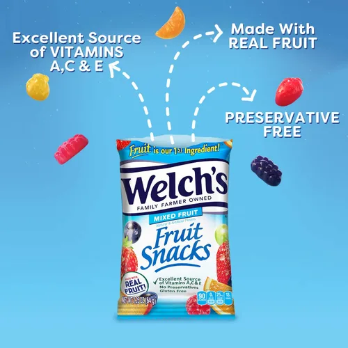 Miniatura 7 de Welch's Snacks de frutas, paquete variado a granel con frutas mixtas, mezcla de superfrutas, frutas de la isla, sin gluten, paquete a granel, 2.25