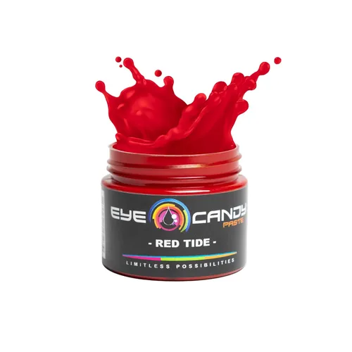 Eye Candy Pasta de pigmento rojo marea roja (2 onzas/RAL 3002) | Pasta de arte de resina epoxi, altamente pigmentada, arte de resina, carpintería