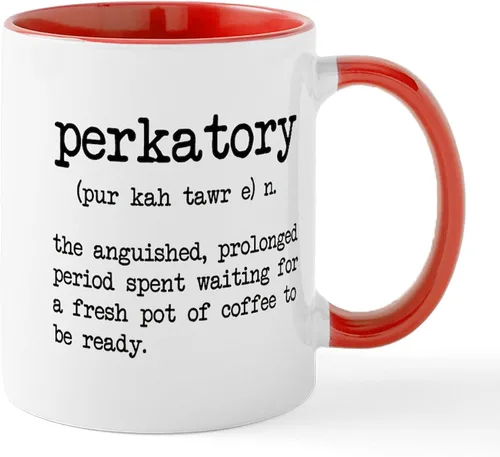 Miniatura 8 de CafePress Perkatory Mugs - Taza de café de cerámica de 11 oz (11.0 fl oz)