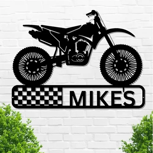 Miniatura 37 de Letrero de metal personalizado para motocicleta, arte de pared de metal con bandera de EE. UU., arte de pared de metal para motocicleta, letrero
