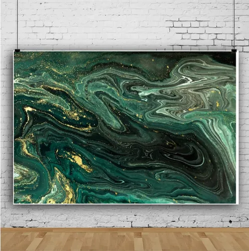 Miniatura 4 de Telón de fondo de fotografía con textura de mármol negro dorado de 5 x 4 pies, arte abstracto, fondo de fondo dorado de arena movediza líquida
