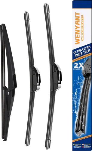 Miniatura 9 de 28"/12"/12" Limpiaparabrisas compatibles con Nissan Versa Note 2014-2019, limpiaparabrisas delanteros y traseros para mi auto, equipo original