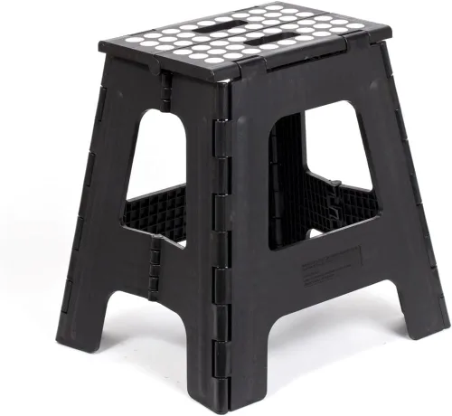 Miniatura 11 de Kikkerland Rhino II Taburete., Plástico, Negro