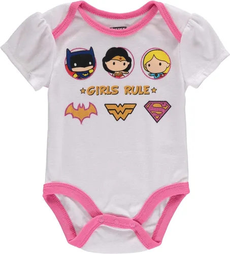 Miniatura 4 de DC Comics Liga de la Justicia - Paquete múltiple de body para niña recién nacida