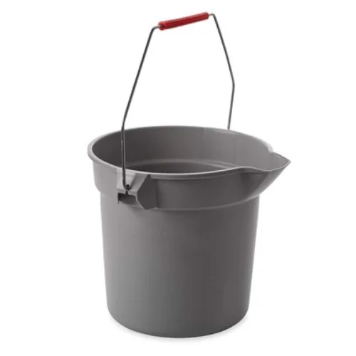 Miniatura 2 de Rubbermaid Commercial Products - BRUTE Cubo redondo de 3.5 galones para trabajo pesado resistente a la corrosión, gris (FG261400GRAY), 1 unidad