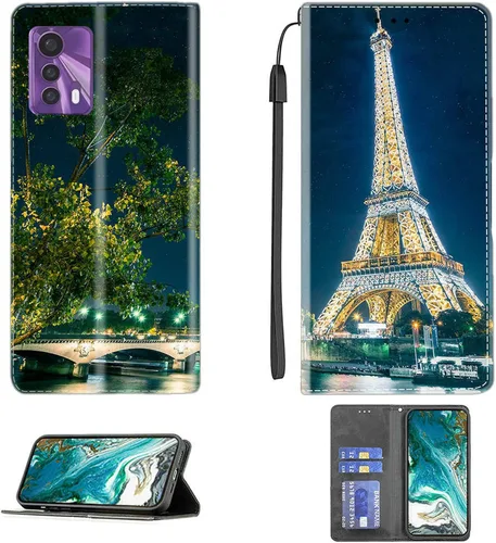 Miniatura 386 de Funda para Moto One Zoom compatible con Motorola One Zoom Phone Case Flip Stand Cover Magnetic Close YHD