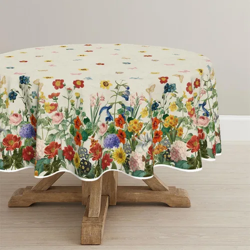 Miniatura 7 de Horaldaily Mantel de primavera rectangular de 52 x 70 pulgadas, diseño de flores florales, acuarela, lavable, para fiesta, picnic, cena, decoración