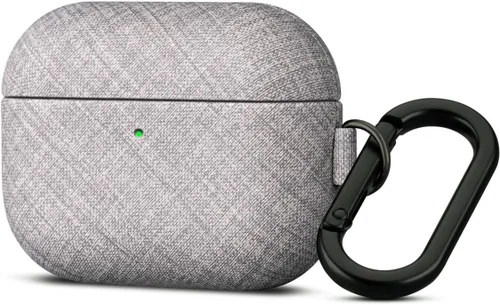 Miniatura 31 de Haobobro Funda de piel para AirPods Pro 3, piel seleccionada respetuosa con la piel, con textura de fibra de carbono, hecha a mano, funda rígida