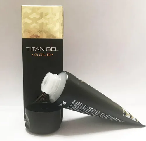 Miniatura 3 de Crema de masaje 2 en 1 Titan Gel Gold Original con Titan Gel Rojo