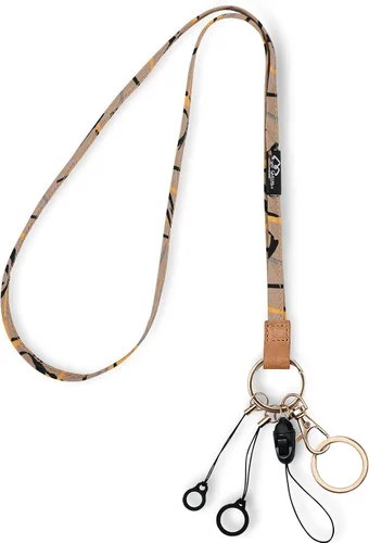 Miniatura 15 de WK IEASON Correa para el cuello con cordón, llavero para identificación, llavero, tarjeta, teléfono, cámara, soporte para bolígrafos Correa