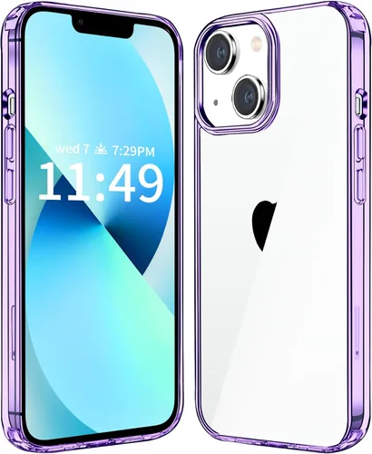 Miniatura 13 de JJGoo Compatible con iPhone 13 Funda transparente, transparente a prueba de golpes, delgada, antiarañazos, carcasa protectora de policarbonato duro
