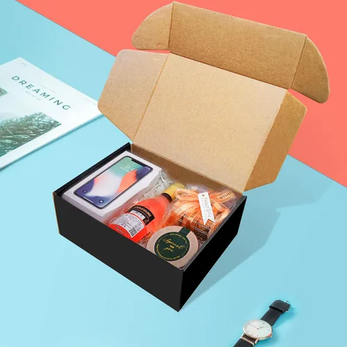 Miniatura 7 de BoShahai Paquete de 30 cajas de envío negras de 9x6x4 pulgadas, cajas de correo corrugadas, cajas de embalaje para productos, caja de cartón