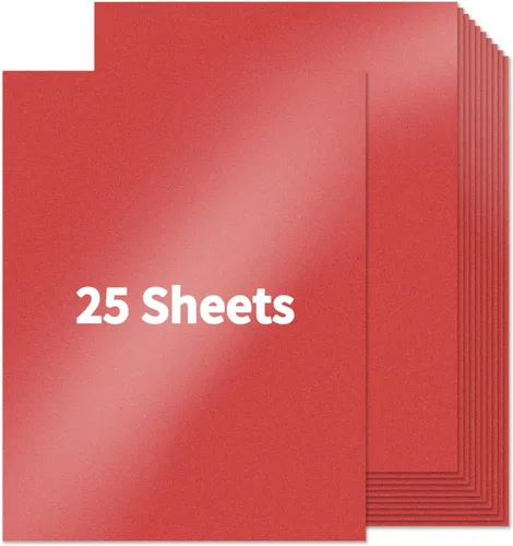Miniatura 8 de YINUOYOUJIA 50 hojas de cartulina de 8.5 x 11 pulgadas, cubierta de 92 libras, doble cara, papel rojo, para invitaciones de Navidad, fabricación