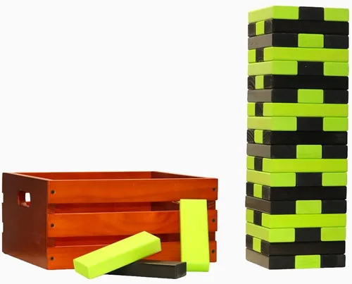 Miniatura 40 de Tailgating Pros Maderas gigantes de primera calidad con caja manchada: ¡elige los colores de tu equipo! Juego gigante para patio al aire libre