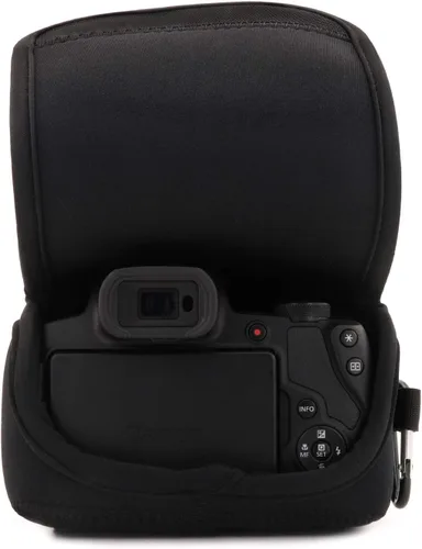 Miniatura 8 de MegaGear MG1573 - Funda de neopreno ultra ligera para cámara compatible con Canon PowerShot SX70 HS, color negro, talla única