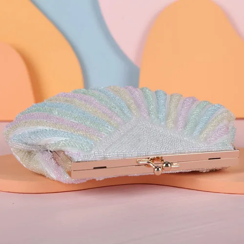 Miniatura 5 de Fawziya Pearl Clutch para Boda Noche Bolsa Formal