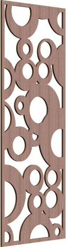 Miniatura 50 de Farwell Paneles de pared decorativos de madera con calado, 13 3/8 pulgadas de ancho x 34 3/8 pulgadas de alto x 1/4 de alto, roble rojo rojo