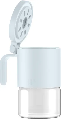 Miniatura 17 de Zuutii Tarros de vidrio para especias a prueba de humedad con cucharas, juego de 2 botellas de especias de 10 onzas / 10.1 fl oz, mini tarros
